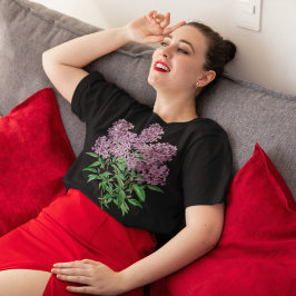 Vintage botanische Illustration von Persian Lilac T-Shirt