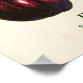 Vintage botanische Illustration, Zahnbäume Poster (Ecke)