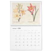 Vintage botanische Illustrationen 2026 Kalender (Jan 2026)