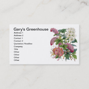 Vintage botanische Illustrationen Visitenkarte