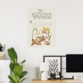 Vintage Botanische Illustrationsposter Poster (Heimbüro)