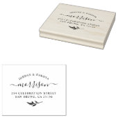 Vintage botanische Individuelle Namen und Rücksend Gummistempel (Stempel)