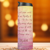 Vintage botanische Iris-Blume Violettöne Thermosbecher