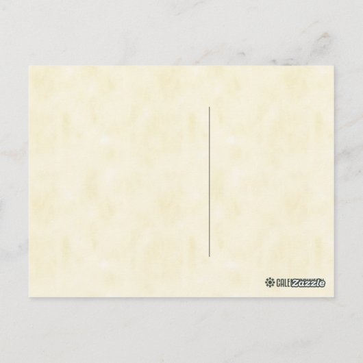 Vintage botanische Johannisbrotbaumdarstellung Postkarte (Rückseite)