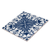 Vintage botanische Keramik Fliese (Seite)