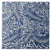 Vintage botanische Keramik Fliese (Vorderseite)