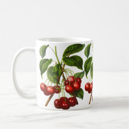 Vintage Botanische Kirschen Kaffeetasse