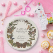 Vintage Botanische Kleine Liebe Bug Baby Dusche Pappteller (Party)