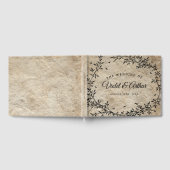 Vintage Botanische Kranzhochzeit Gästebuch (Voll)