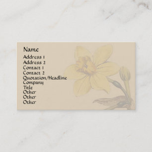 Vintage-Botanische-Kunst-Geschäftskarte Visitenkarte