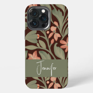 Vintage Botanische Kunst im Arts-and-Crafts-Stil iPhone 13 Pro Hülle