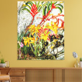 Vintage botanische Kunst, westaustralische Blume Leinwanddruck (Insitu (Wohnzimmer))