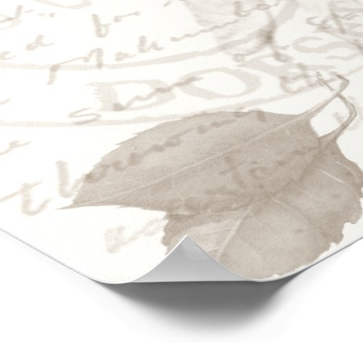 Vintage botanische Kunstdrucke Heirloom Hydrangea Poster (Ecke)