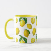 Vintage botanische Lemonenausdruck Tasse (Links)