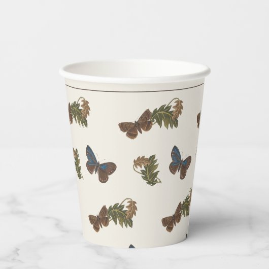 Vintage botanische Lovebug Kinderdusche Pappbecher (Rückseite)