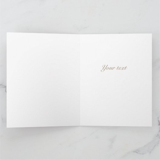 Vintage botanische Magnolia Rosa Blume Karte (Innenseite)