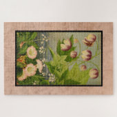 Vintage botanische Malerei australischer Blume Puzzle (Horizontal)