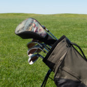 Vintage botanische Malflamingos anpassbar Golf Headcover (In SItu)