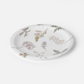 Vintage botanische Papierplatte Pappteller (Schrägansicht)