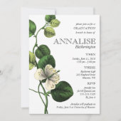 Vintage Botanische Party Einladungen von Chic Grad (Vorderseite)