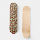 Vintage botanische Pflanzenwelt Skateboard (Vorderseite)
