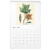 Vintage botanische Redoute Blütenbaum 2026 Kalender (Mär 2027)