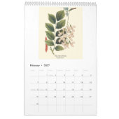 Vintage botanische Redoute Blütenbaum 2026 Kalender (Feb 2027)