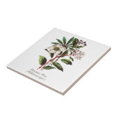 Vintage botanische Rose Blume Bouquet Fliese (Seite)