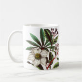 Vintage botanische Rose Blume Bouquet Kaffeetasse (Links)