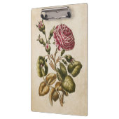Vintage botanische Rose Klemmbrett (Links)