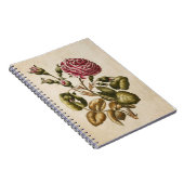 Vintage botanische Rose Notizblock (Rechte Seite)