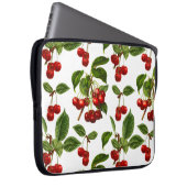 Vintage Botanische Rotkirschen Laptopschutzhülle (Vorne Rechts)