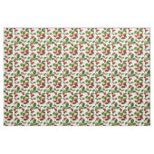 Vintage Botanische Rotkirschen Stoff (Yard (91,4 cm))