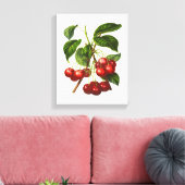 Vintage Botanische Rotkrebse Canvas Leinwanddruck (Insitu (Wohnzimmer))