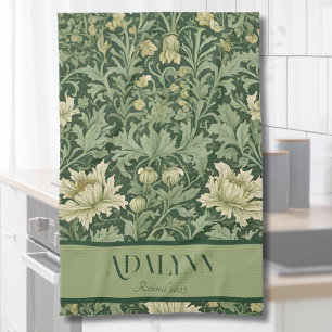 Vintage Botanische Ruhestands-Geschenke für Mama G Geschirrtuch