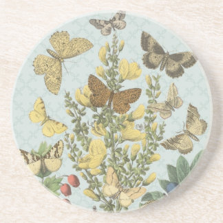 Vintage botanische Schmetterlinge...Untersetzer Getränkeuntersetzer