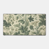 Vintage botanische Schrift in grünen Farbtönen Schreibtischunterlage (Vorderseite)