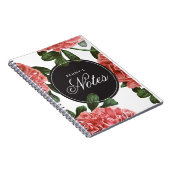 Vintage botanische Schrift | Notizbuch Notizblock (Rechte Seite)