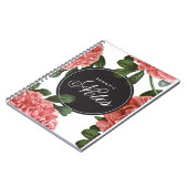 Vintage botanische Schrift | Notizbuch Notizblock (Linke Seite)