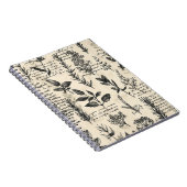 Vintage botanische Schriftsteller Notizblock (Rechte Seite)