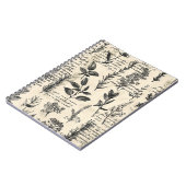 Vintage botanische Schriftsteller Notizblock (Linke Seite)