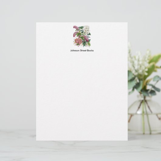 Vintage botanische Seite (Stehend Vorderseite)