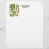 Vintage botanische Seite - Fern (Vorne/Hinten)