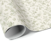 Vintage botanische Singvögel Geschenkpapier (Rolleneckpunkt)