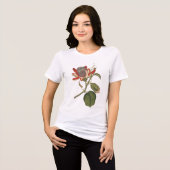 Vintage botanische Studie Passion Blume Tri-Blend Shirt (Vorderseite voll)