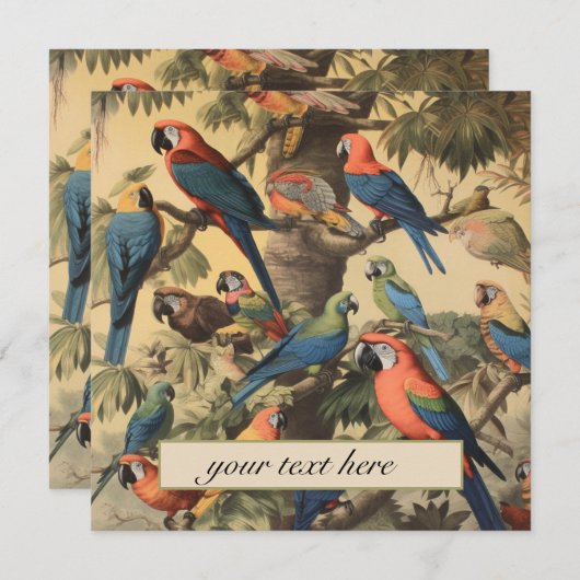 Vintage botanische Szenendarstellungen anpassbar (Vorne/Hinten)