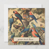 Vintage botanische Szenendarstellungen anpassbar (Rückseite)