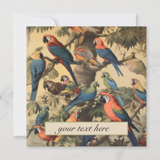 Vintage botanische Szenendarstellungen anpassbar (Vorderseite)