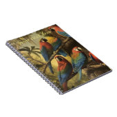 Vintage botanische Szenendarstellungen anpassbar Notizblock (Rechte Seite)