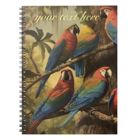 Vintage botanische Szenendarstellungen anpassbar Notizblock (Vorderseite)